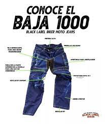 Pantalon Black Label Biker Baja 1000 Azul